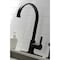 Gourmetier Continental Single-Handle Kitchen Faucet W/ Brass Sprayer, Black LS8710CTLBS - alternate 6